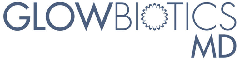 Glowbiotics Logo Blue and White