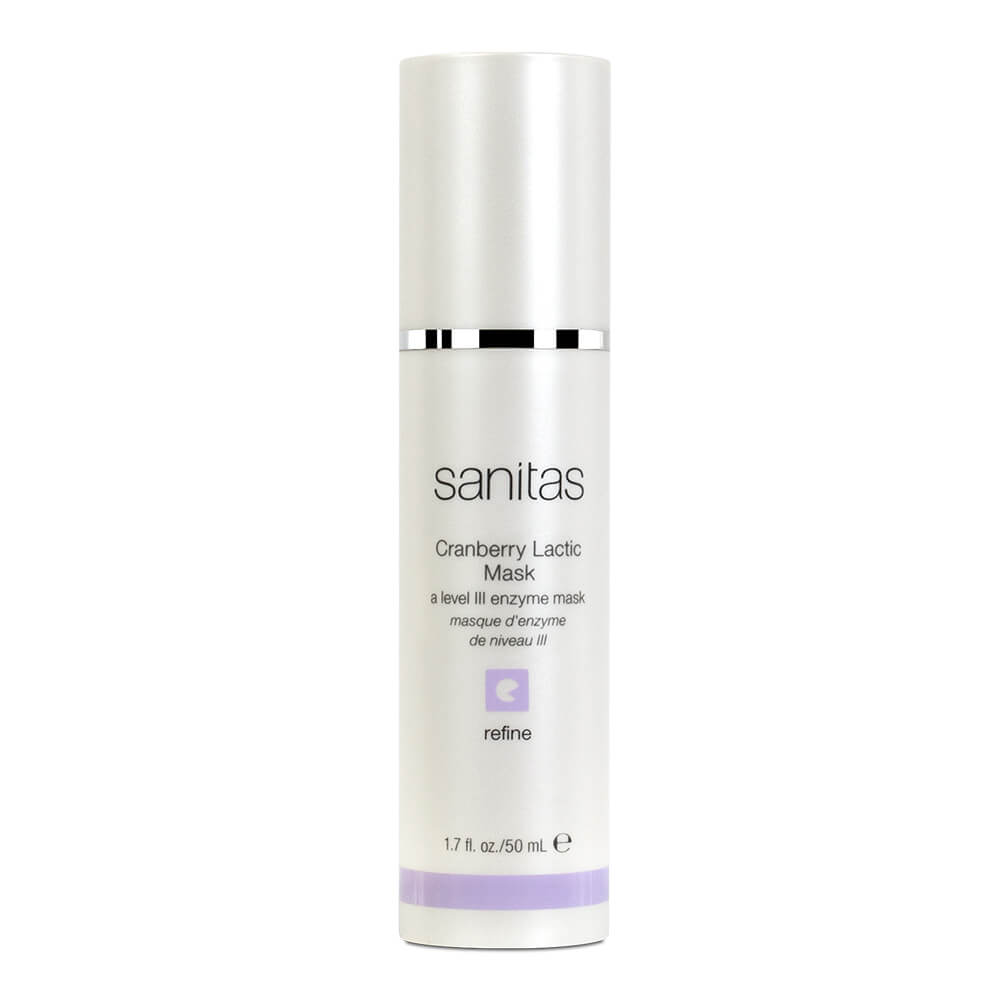 Sanitas Skincare Cranberry Lactic Mask White Bottle