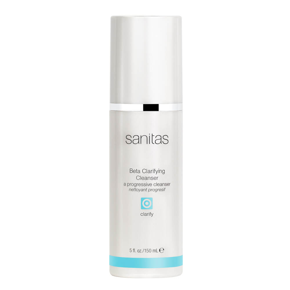 Sanitas Skincare Beta Clarifying Cleanser in White Bittle with Blue Coloring